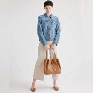 Quince Italian Leather Bucket Bag